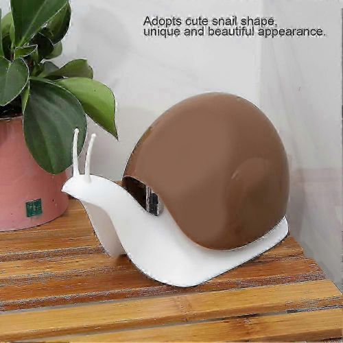 Dispenser per sapone a lumaca, pressa, bagno marrone 26-27 cm 1