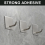 4 Pack Adhesive Wall Hooks Stainless Steel Waterproof Rustproof for Bathroom Kitchen Towels Coats 3