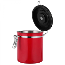 Boîte à café hermétique compacte pour grains de café, idéale pour la table et la cuisine. Préserve la fraîcheur du café. Lot de 1.