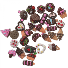 Coffee DIY Resin Dessert Models for Decor 30Pcs Simulated Desserts