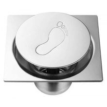 Stainless Steel Shower Floor Drain Strainer with Odor Blocking Easy Clean Square Design Silver