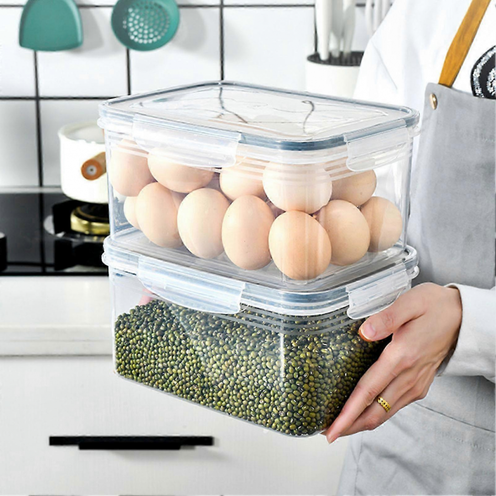 2026 Drain Storage Basket Box Transparent Fruit Vegetable Storage Container For Kitchen Supplies,850Ml 5008878190569