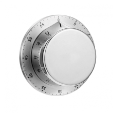 Stainless Steel Kitchen Timer with Magnetic Base, Loud Alarm, Easy WindUp for Cooking and Baking
