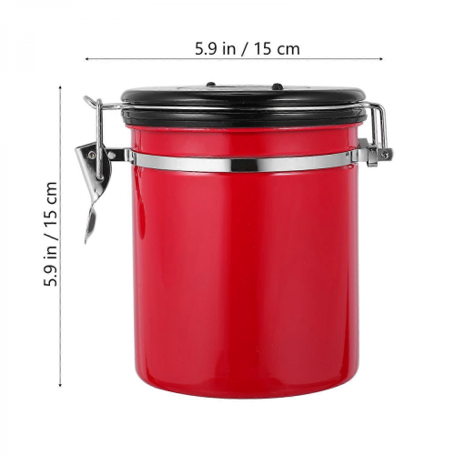 Airtight Coffee Bean Canister Compact Design For Dining Table And Kitchen Freshness Preservation 1Pack 1
