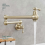2026 Brass Wall Mounted Foldable Pot Filler Kitchen Faucet Single Hole 3