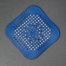 Blue 1PC*14cm 2026 WTEMPO Square Bathroom Shower Hair Filter Sink Anti-Clog Drain Mat Silicone Kitchen Sink Mat