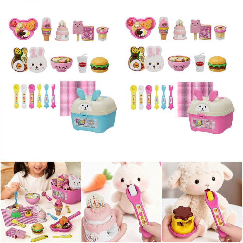 Set da cucina rosa per bambine, plastica sicura, facile da pulire, gioco realistico 1