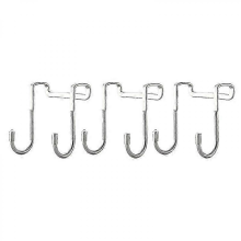 Lot de 3 crochets S en métal robuste pour placard, sans perçage, pour serviettes.