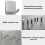4 Pack Adhesive Wall Hooks Stainless Steel Waterproof Rustproof for Bathroom Kitchen Towels Coats 2
