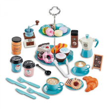 Pretend Play Set with Coffee and Desserts for Kids' Tea Time 26-27s