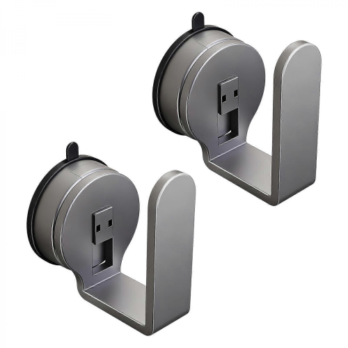 Multicolor2Pcs Wall Mount Wifi Placement Rack Space Saving Suction Cup Hook Router Power Strips Holder for Bathroom Kitchen Use