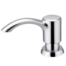 Distributeur de savon chromé-nickel noir 500 ml avec pompe pour évier/comptoir de cuisine