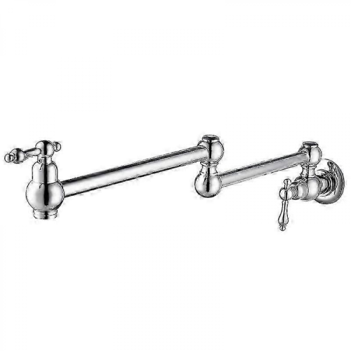 2025 Brass Wall Mounted Foldable Pot Filler Kitchen Faucet Single Hole 1