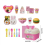 Set da cucina rosa per bambine, plastica sicura, facile da pulire, gioco realistico 3