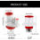 Kitchen Sink Strainer with Odor Seal Technology, PVC Drain Filter for Home and Restaurant Use 4