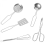 Children's Kitchen Toy Mini Cooking Utensils Set for Interactive Play 1Set 1