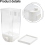 Wall Mounted Cereal Dispenser 1.5L White Airtight Grain Storage Container for Kitchen 3