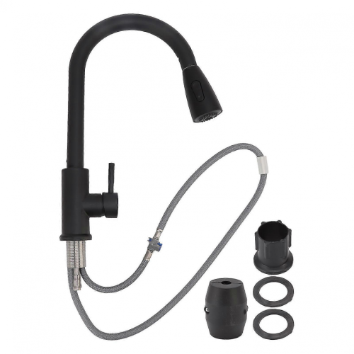 2026 Innovative Three-Function Kitchen Faucet, Elegant Brushed Stainless Steel Finish, Pull-Down Sprayer Ensures Effortless Cleaning for Your Kitchen