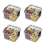 4 Pcs Airtight Storage Containers for Home Kitchen Organization 460ML 1