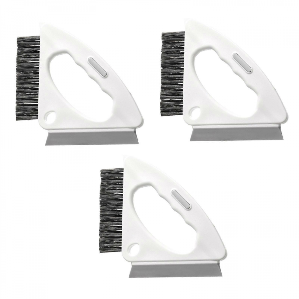 MulticolorCrevices Cleaning Brush with Scraper Hard Bristled Gaps Scrub Brush,Toilet Gaps Cleaning Brush Tool for Scrub Small Space