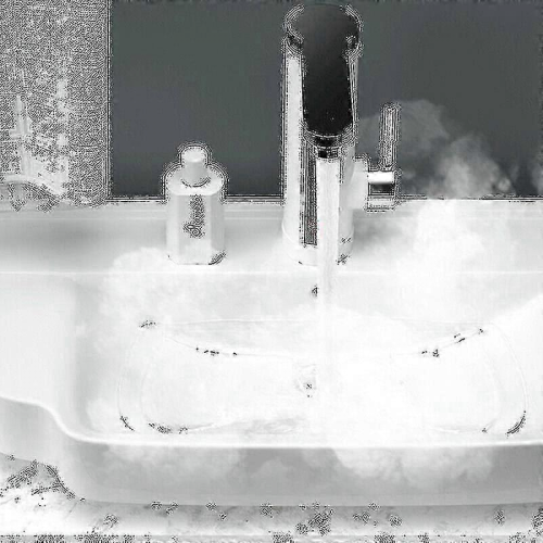 Silberner Elektrischer Warmwasserbereiter-Wasserhahn 1