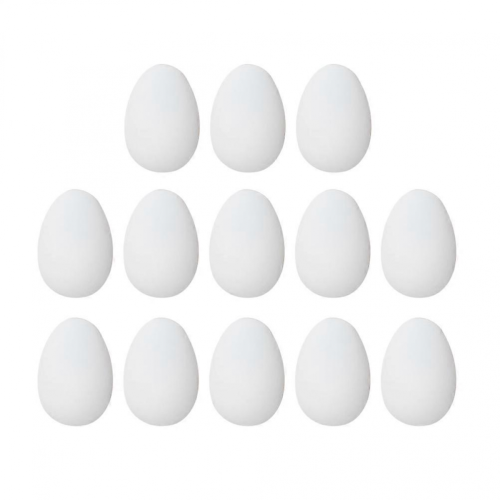 Plastic Egg Model Simulation Egg Toy for Kids 50Pcs White Educational Gift