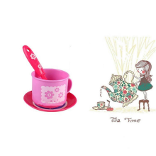 Tea Time Party Set For Kids Girls Boys Pretend Play Mini Adorable Design Assorted Color 15Pcs
