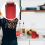 Red Tea Tin Canister with Airtight Lid for Kitchen Use Tinplate Jar 3