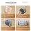 Multicolor2Pcs Wall Mount Wifi Placement Rack Space Saving Suction Cup Hook Router Power Strips Holder for Bathroom Kitchen Use 4