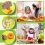 Set di utensili da cucina per bambini da 17 pezzi con coltelli sicuri in plastica e tagliere 4