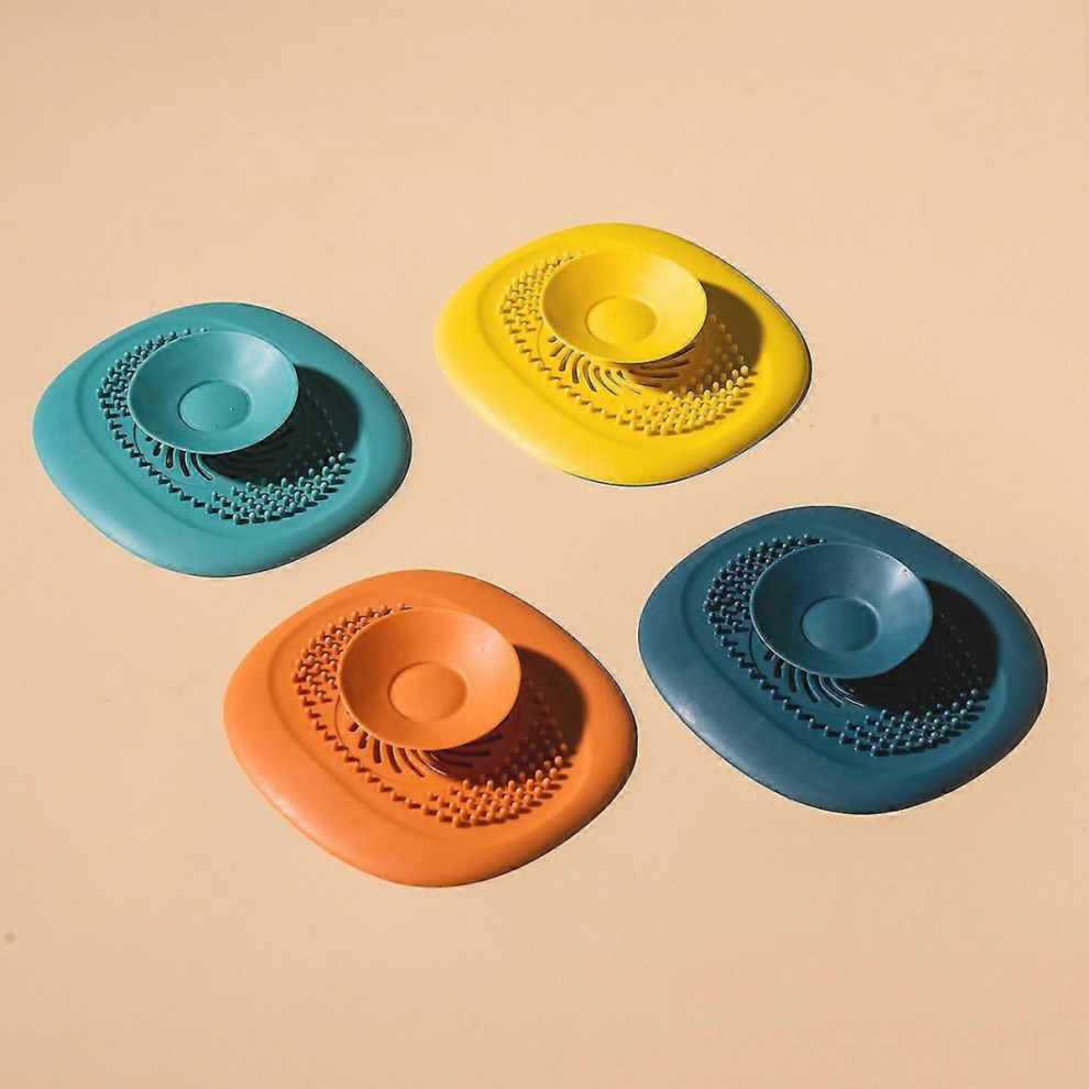 Silicone Floor Drain Hair Catcher Bathroom Shower Strainer Sink Filter 4Pcs. 5008878142551