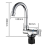 Rubinetto da cucina pieghevole a 360, miscelatore monocomando per acqua calda/fredda 3