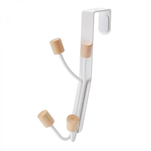 Crochets de porte en acier inoxydable, porte-manteaux et porte-chapeaux gain de place, rangement suspendu derrière la porte
