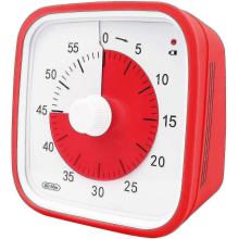 2025 Visual Countdown Timer, Oversize Classroom Visual Timer For Kids And Adults, Durable Mechanical Kitchen Timer ClockRed