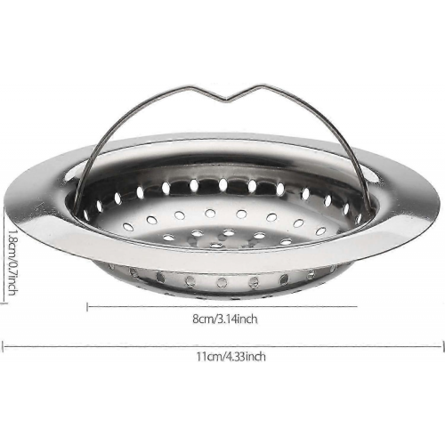 2026 2 Kitchen Sink Filter with Handle, Stainless Steel Sink Strainer with Handle, Kitchen Tray Grid 2