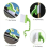 Brosse de nettoyage compacte BlueCompact pour espaces restreints. Ergonomique, légère, bords biseautés. Multicolore. 2