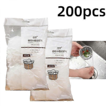 200 piÚces Sacs filtrants jetables pour évier, passoire de cuisine, sac poubelle anti-obstruction, filet de nettoyage