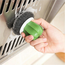 Cactus Shaped Kitchen Cleaning Brush For Household Users In Black Color With Stain Remover Feature 1Pcs