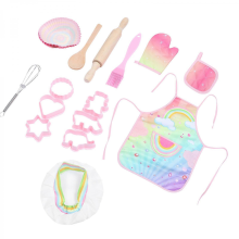 Cooking Toy Apron for Kids 1Set Girl Baking Play House Clothing Set