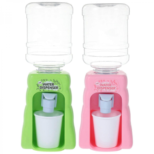 Plastic Lovely Water Dispenser Toy for Kid Use 2Pcs Assorted Color Simulation