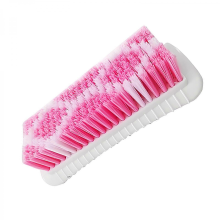 pinkProfessional Bathroom Kitchen Scrub Brush Extra Firm Bristles Slip Resistant Grip Plastic Cleaning Tool