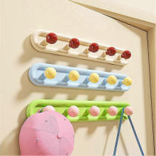 Dopamine Suction Cup Hook Rustproof Easy Installation Bathroom Organiser Rack for Home Hotels B Middle Green