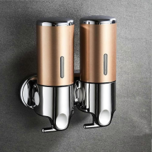 2 Chamber Wall Mounted Bathroom Shower Pump Dispenser and Organizer-Holds Shampoo| Soap| Conditioner| Shower Gel| Kitchen Hotel
