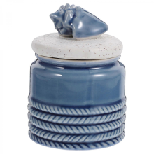 Elegant Storage Jar With Lid Ceramic Canister Kitchen Use 11x8.5cm Moisture-Proof 1Pc