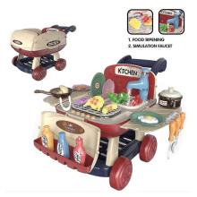 BlueKitchen Playset - Kids Pretend Play Kitchen Toy, Toy Oven Cookware Sink, Birthday Gifts For Preschoo 2026