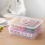 Detachable Grid Layer Egg Storage Box For Kitchen Use White 36.5X26.5X7CM Sealing 1Pc 5