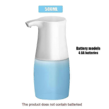 Dispenser automatico di sapone liquido in schiuma da 500 ml con sensore intelligente, batteria e ricarica USB per cucina e bagno