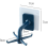 Self Adhesive Wall Hooks 360 Rotating Kitchen Utensil Holder NoDrill SpaceSaving 4 Pack Blue 5