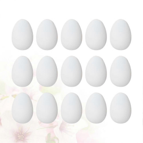 Plastic Egg Model Simulation Egg Toy for Kids 50Pcs White Educational Gift 2