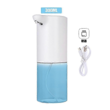 Distributeur de savon mousse automatique USB 300 ml, capteur intelligent pour salle de bain et cuisine, rechargeable.